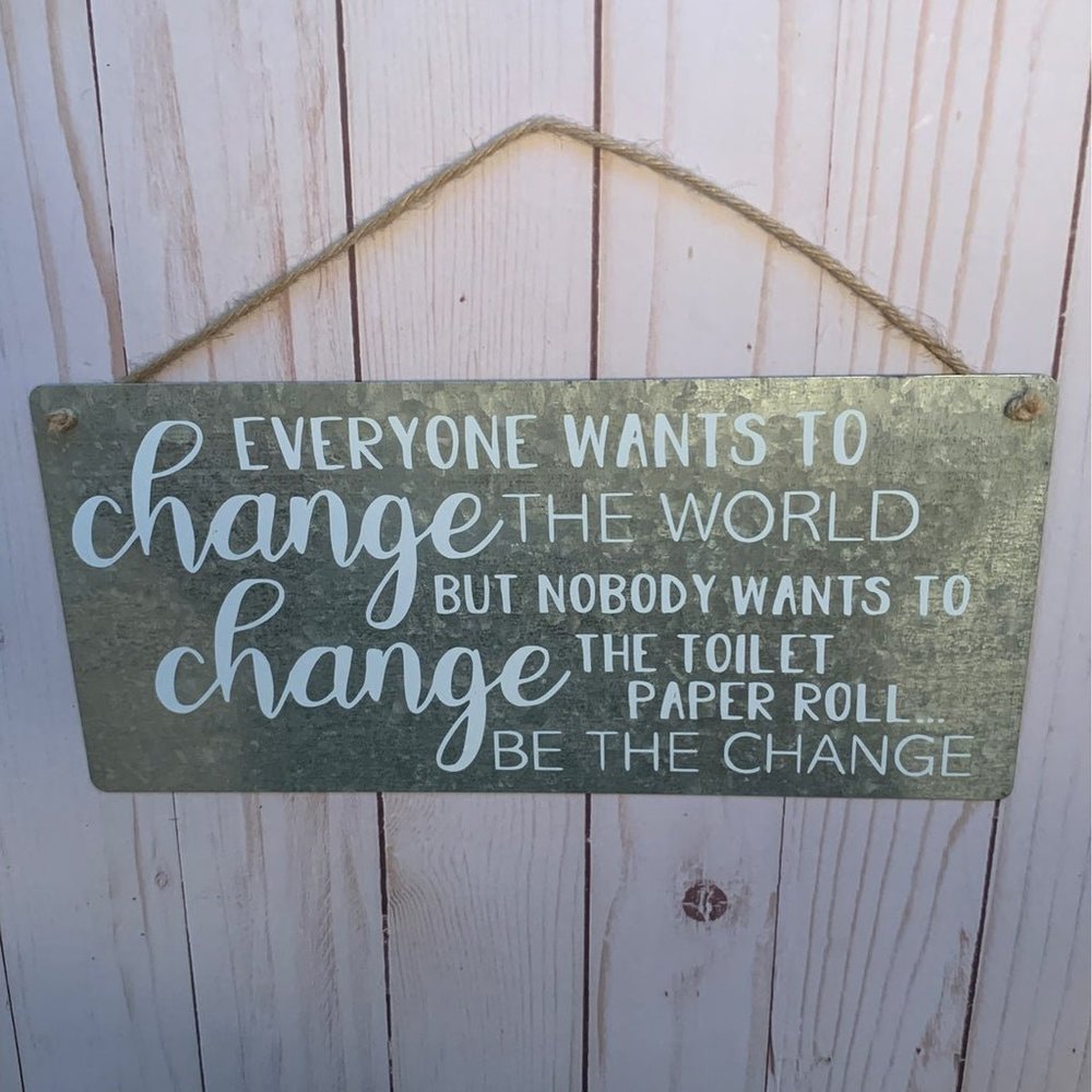 Galvanized Metal Sign